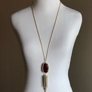 Kendra Scott Rayne Necklace in Maroon
